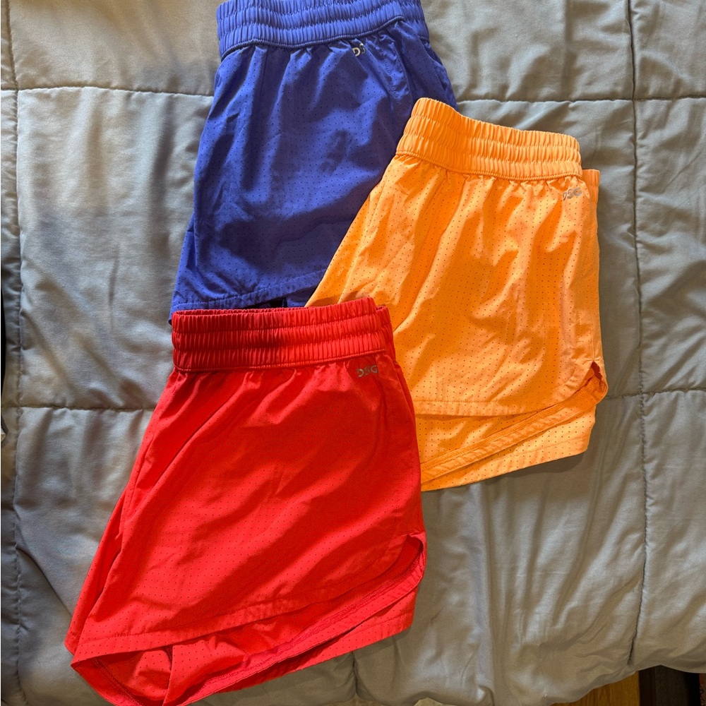 DSG Women's Athletic Shorts - Red, Orange, Purple